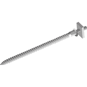 Шпилька специальная с гайкой  пломбир (165 мм)