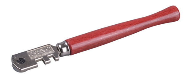 Стеклорез  6-роликовый с деревянной ручкой
