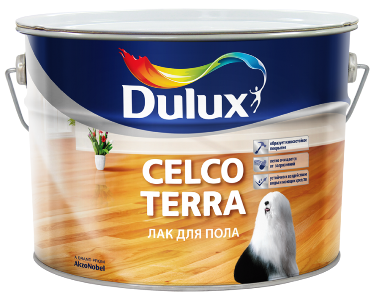 Лак Дулукс (Dulux)  CELCO TERRA 45 (10 л) полуглянцевый