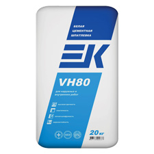 Шпаклевка цементная ЕК VH80  белая (20 кг)