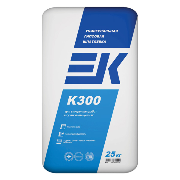 Шпаклевка гипсовая ЕК К300  универсальная (3 кг)