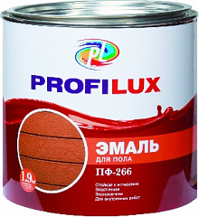 Эмаль Профилюкс ПФ-266 алкидная для пола  желто-коричневая (20 кг)