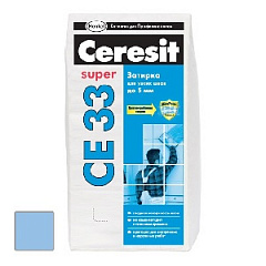 Затирка для плитки  Ceresit СЕ 33 до 6 мм (голубой) 2 кг
