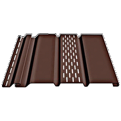Соффит с центральной перфорацией  шоколад (3050 мм)