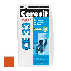 Затирка для плитки  Ceresit СЕ 33 до 6 мм (кирпичный) 2 кг