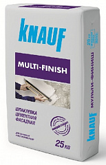 Шпаклевка цементная финишная  Кнауф Мульти-Финиш фасадная (25 кг)