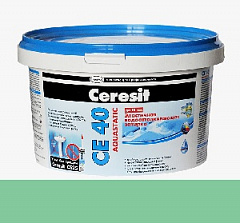 Затирка для плитки эластичная водоотталкивающая  Ceresit СЕ 40 Aquastatic (2 кг) - Киви