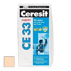 Затирка для плитки  Ceresit СЕ 33 до 6 мм (персик) 2 кг   