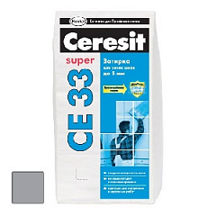 Затирка для плитки  Ceresit СЕ 33 до 6 мм (антрацит) 2 кг  