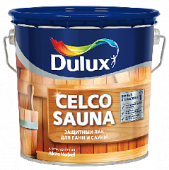 Лак Дулукс (Dulux)  CELCO SAUNA 20 (2,5 л) полуматовый