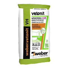 Шпаклевка водостойкая Ветонит (Vetonit) VH   белый (20 кг)