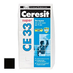 Затирка для плитки  Ceresit СЕ 33 до 6 мм (графит) 2 кг
